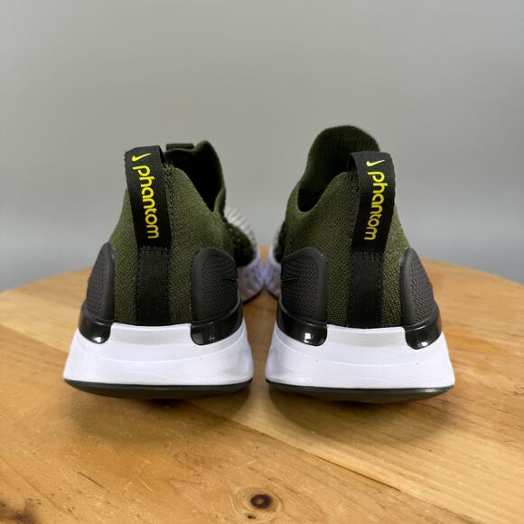 Nike React Phantom Run Flyknit 2 Men's Size 9.5 Running Shoes Green DX2311-300 - Picture 4 of 9